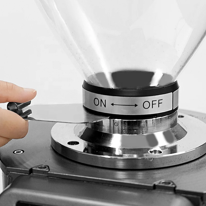 83mm Titanium Flat Burr Electric Coffee Grinder - Ideal for