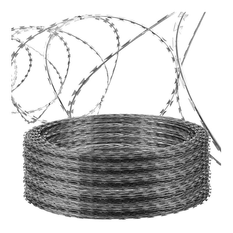 Concertina razor Barbed Wire / Double Strand razor Barbed Wire Fence