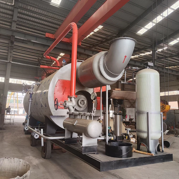 Direct Industrial Use 1ton Steam Boiler Fire Tube Structure Made China Condenser Heavy Fuel Oil Automatic Boilers Hydrogen Gas