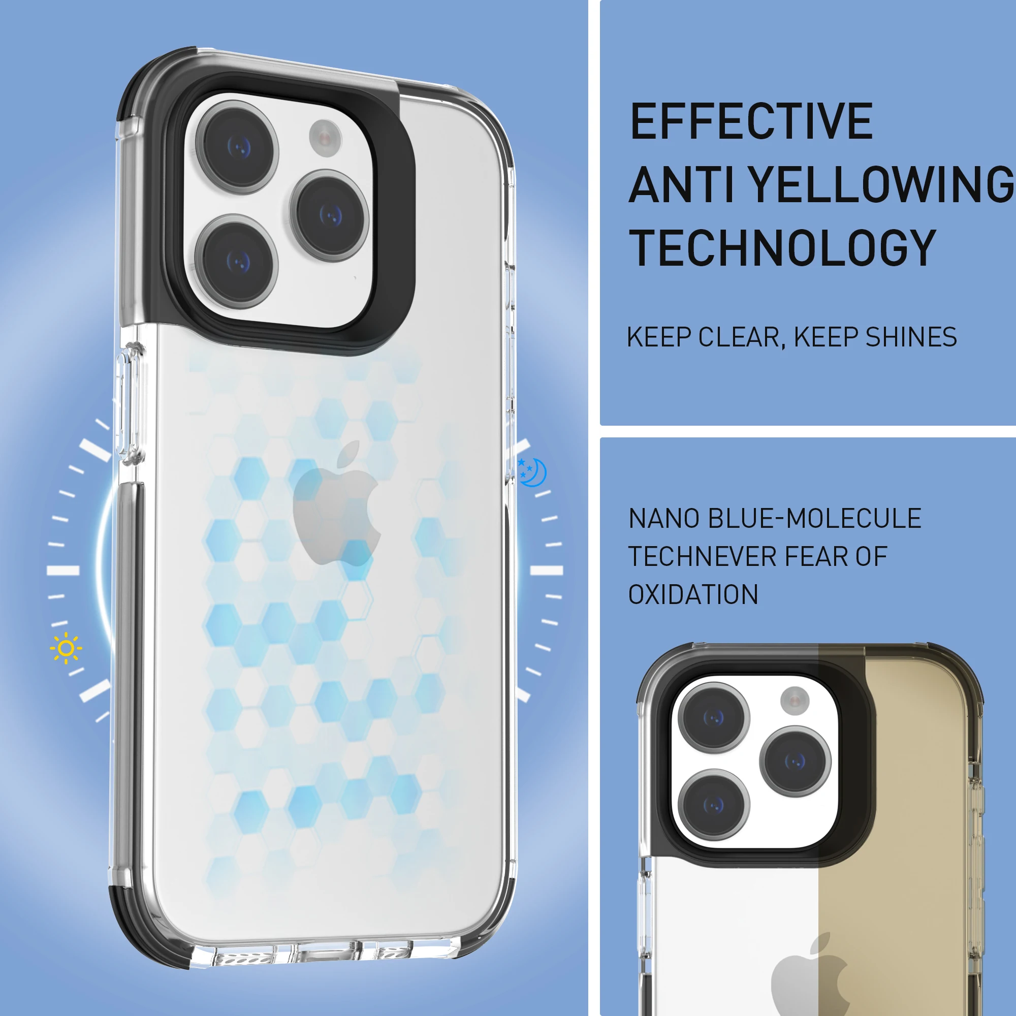 Compatible With Iphone 15 Pro Max Case Anti Yellow Tpu Mobile Phone ...