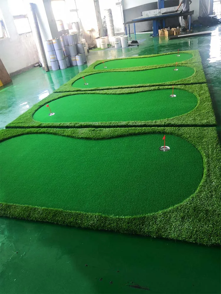 Factory OEM Portable Golf Putting Green Golf Mat Putting Anti-Water Rubber Mat for Mini Golf Course Use