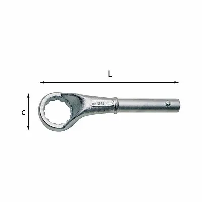 Heavy Duty 253mm Curved Simple Polygonal Keys Adjustable Industrial ...