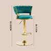 Peacock green-high style gold plated legs