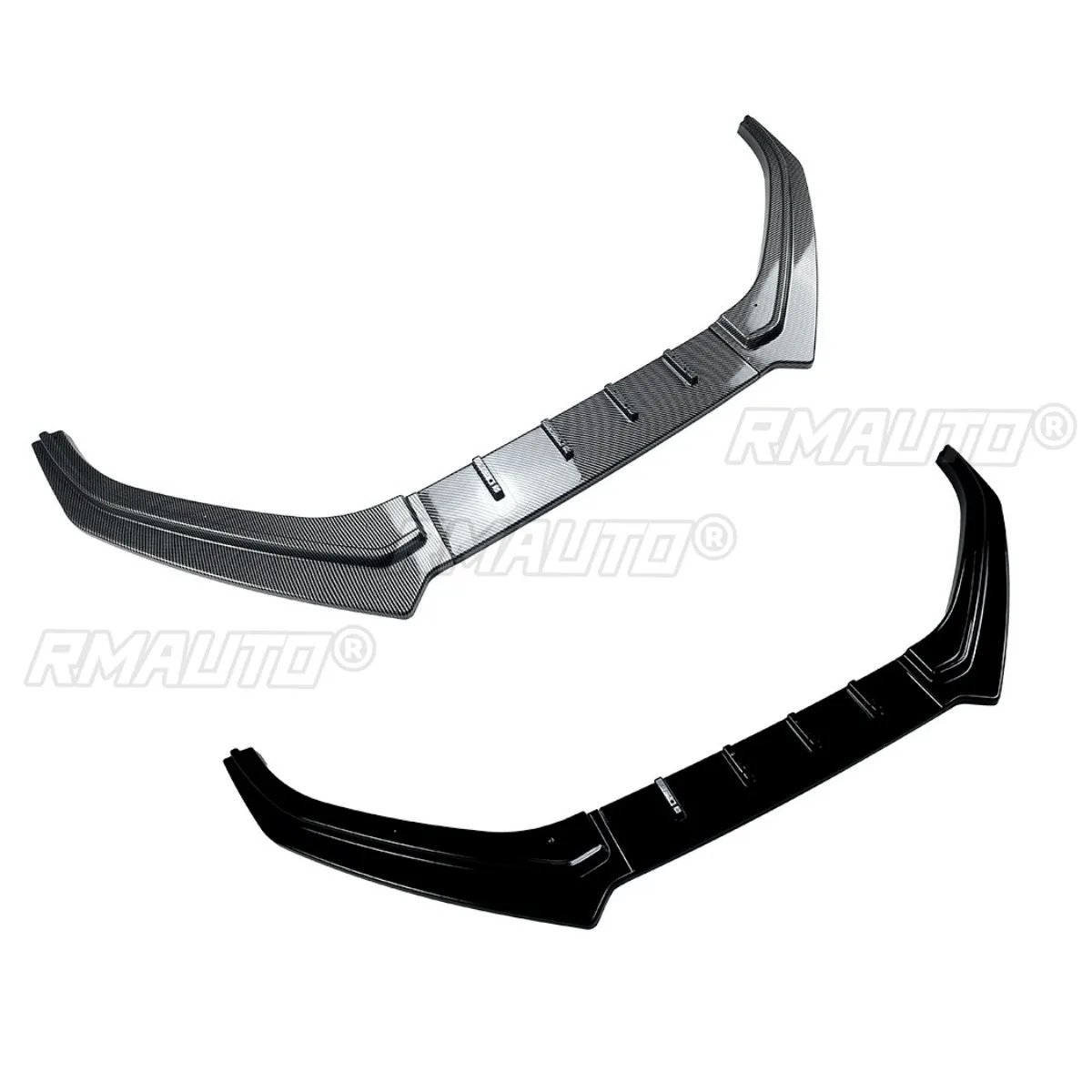 Splitter front bumper, more beautiful appearance Exclusive customization Lip spoiler for MK5 6R Standard Pre‑Facelift 2009‑2014(Carbon pattern