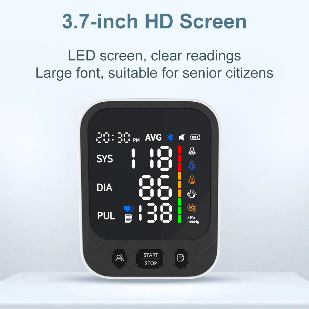 Smart Electronic Speakers Digital Automatic Blood Pressure Monitor Portable Bp Monitor Blood Pressure Machine Upper Arm