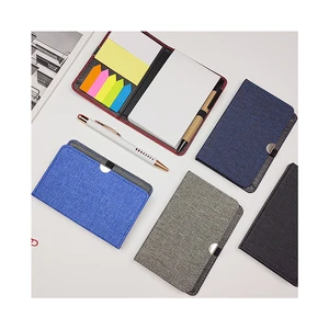Custom Designed S3800 Stationery Sticky Note RPET Cover Hardcover Promotional Notepad Memopad