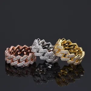 Men's Custom Hip Hop VVS Moissanite Diamond Cuban Rings