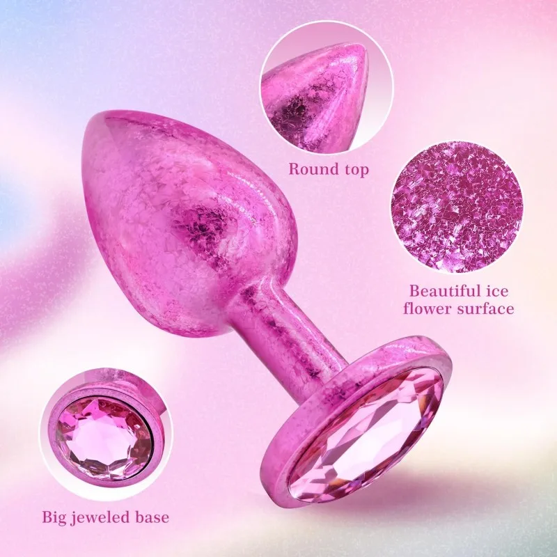 best graphite lubricant Multifaceted Metal Anal Beads Butt Plug Set Twinkle Small Large Anal Plug  Jewelry Dildo Sparkle Ass Plug Sex Toy Man Women
