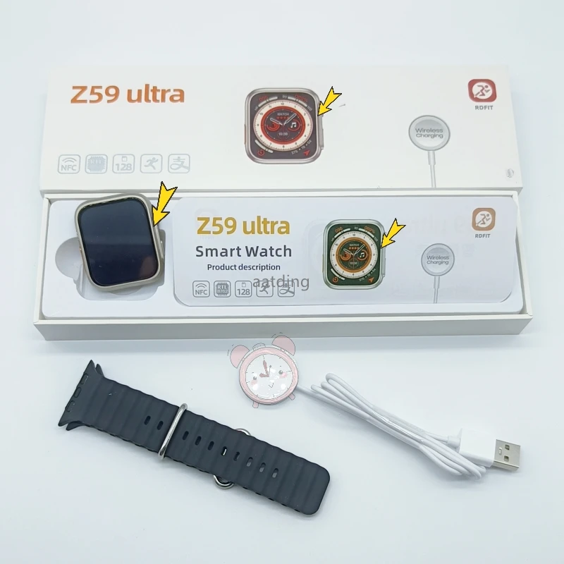 Hot Sale Z59 Ultra Smart Watch 2.02 Inch Screen Rotating Dual Buttons