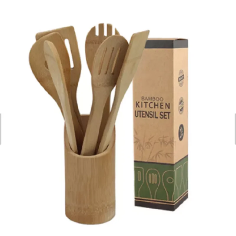 Wholesale Bamboo Utensil Kitchen Cooking Utensils Tools Set Buy