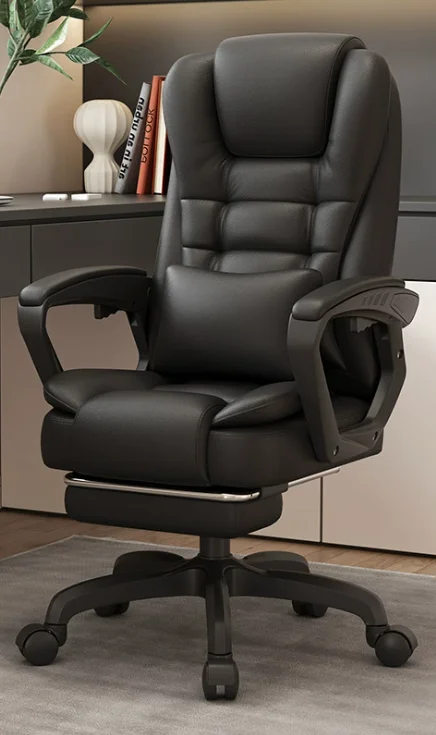 product ergonomic modern high back executive office chair computer chair extendable armrests adjustable lumbar support home-2