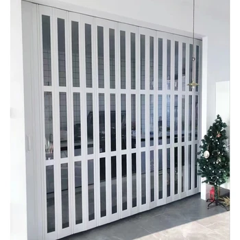 Production Customize Light Weight Indoor Sliding Balcony PVC Folding Door