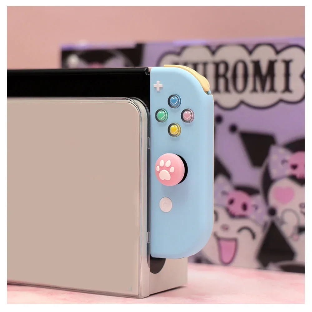 Transparent Crystal Colorful Buttons for Nintendo Switch