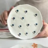 Mano amasando 8 pulgadas placa-Mate pequeña orquídea a