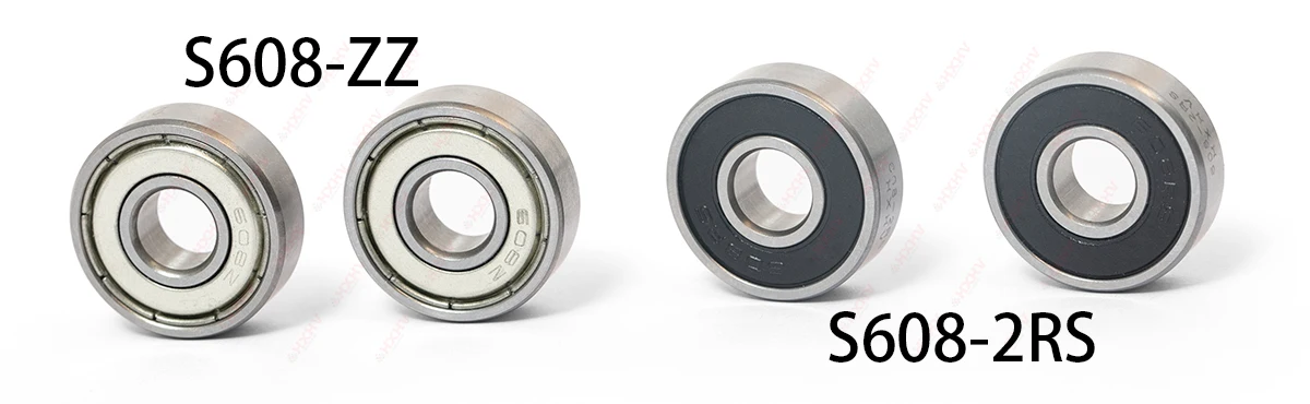 S608 2RS ZZ Stainless Steel HXHV Single Row Deep Groove Ball Bearing ...