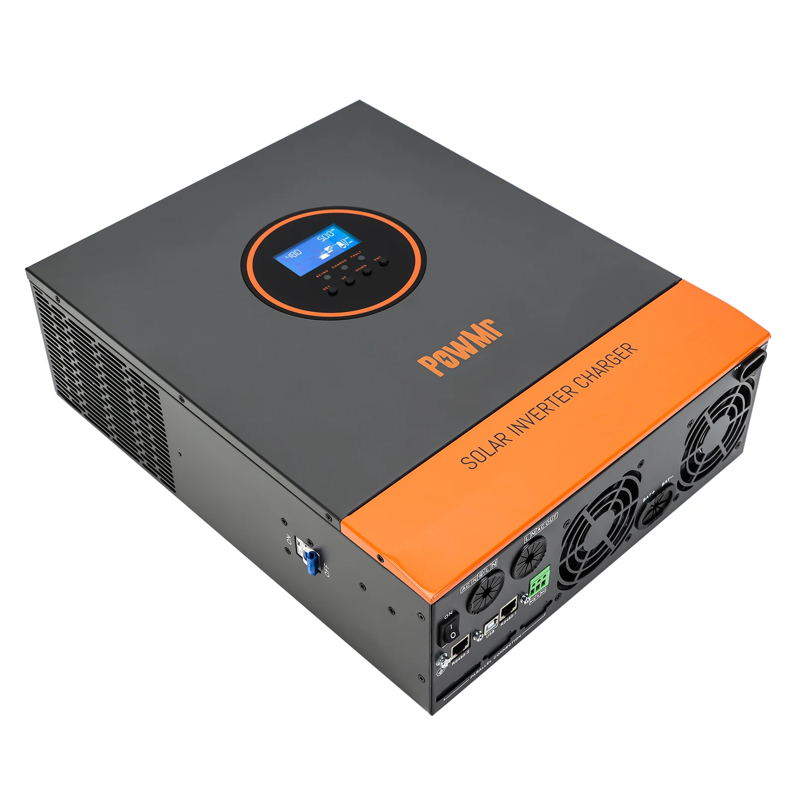 PowMr Single Phase 5000W 48Vdc All in One Solar Inverter 120Vac MPPT Pure Sine Wave Hybrid Solar Inverter