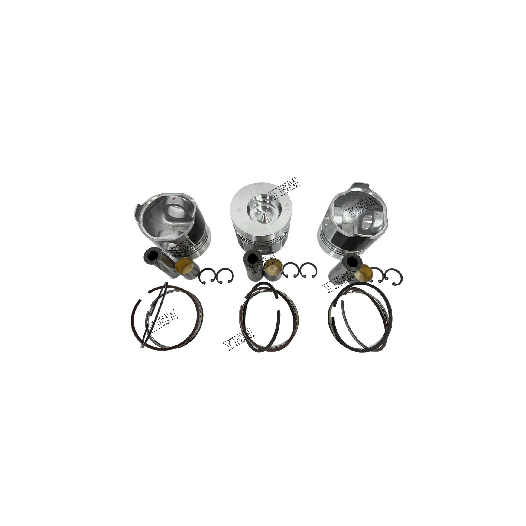 For Yanmar 3T75HLE Piston Kits Genuine Engine Parts