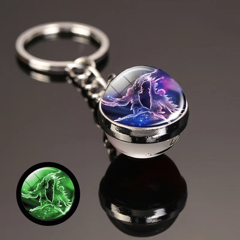 zodiac charms keychain