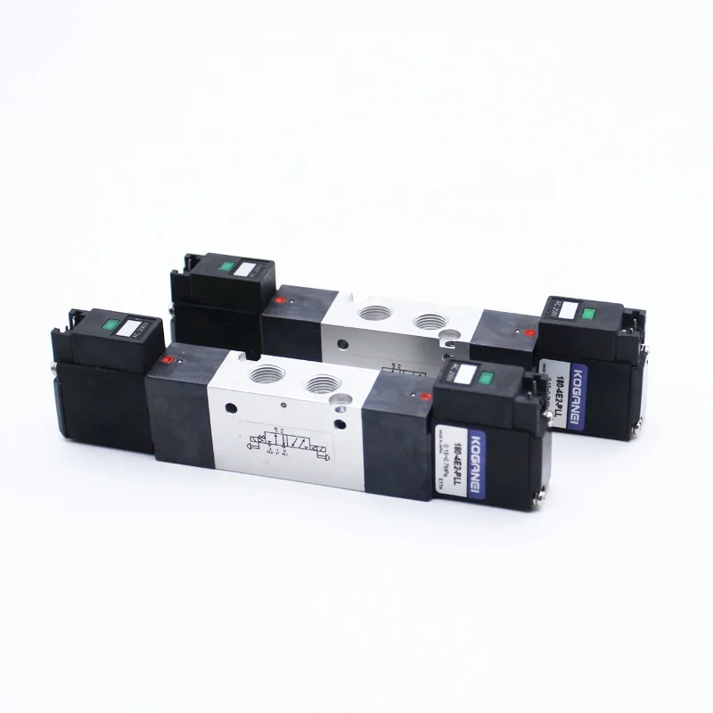 Original Koganei 2-Way Solenoid Valve 180-4E1-PLL, AC/DC 24V