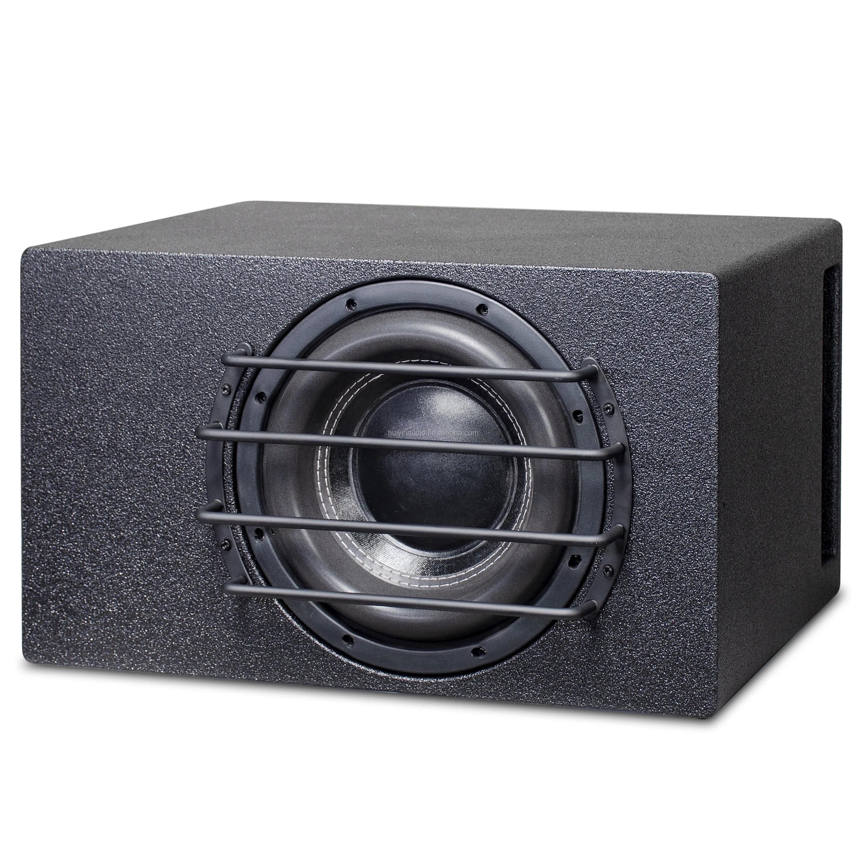 후이인 LE10D 인기 급상승 10인치 서브우퍼 액티브 카 앰프 서브우퍼 스피커 박스 300W RMS 듀얼 4옴 40Hz–500Hz