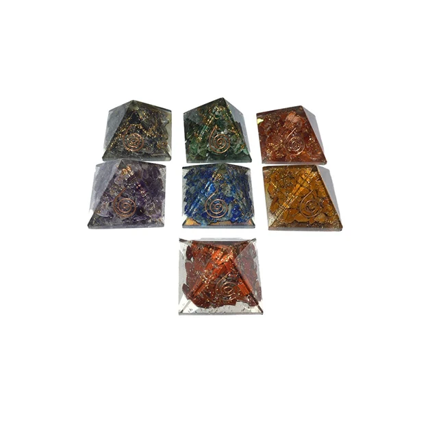 seven chakra orgone pyramid set best supplier of seven chakra