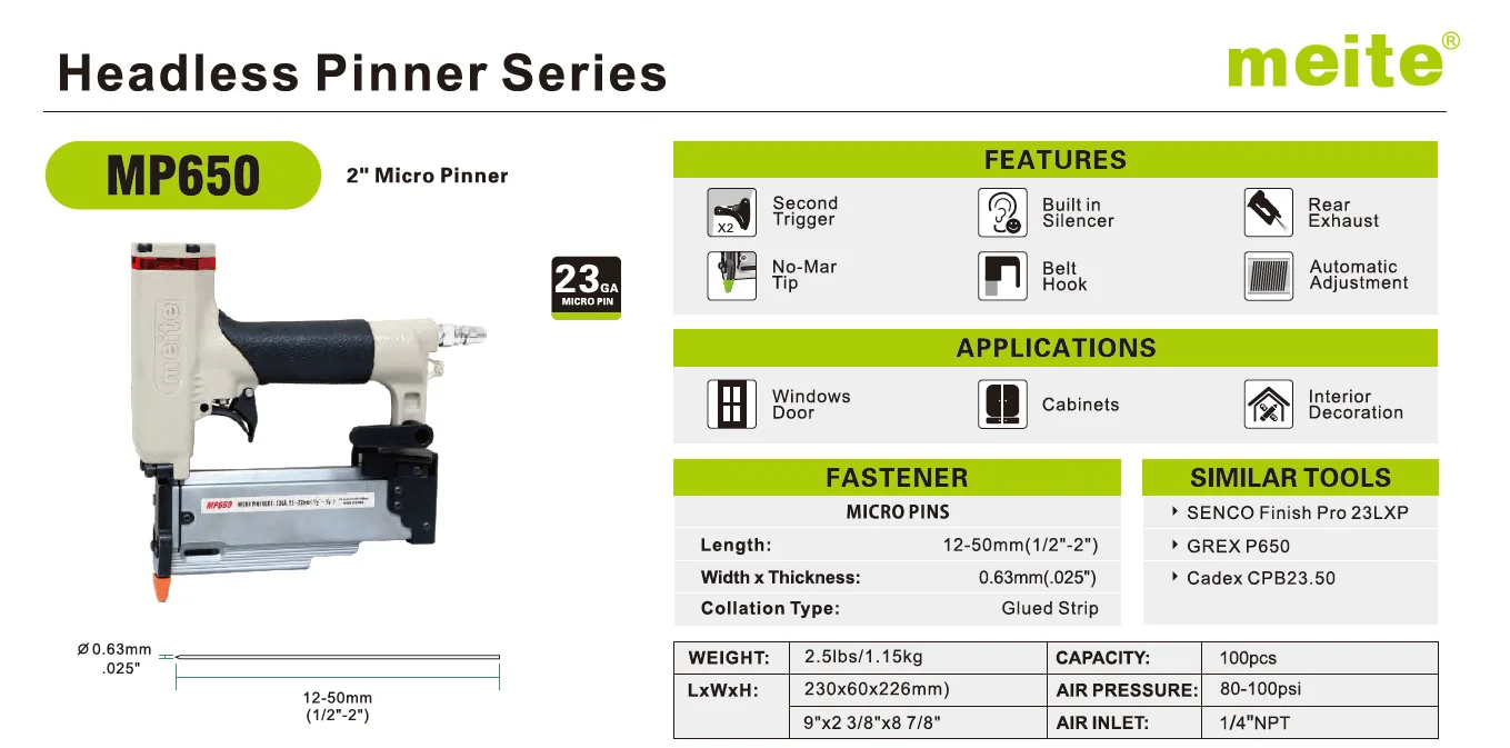 50mm Air Pin Nailer Mp650 Buy Pin Nailer Mp650,50mm Pin Nailer