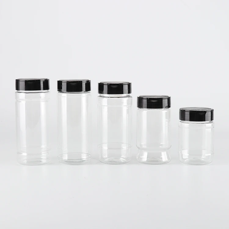 330ml 11oz 12oz Empty Plastic Salt Herb Storage Shaker Bottles with Lids