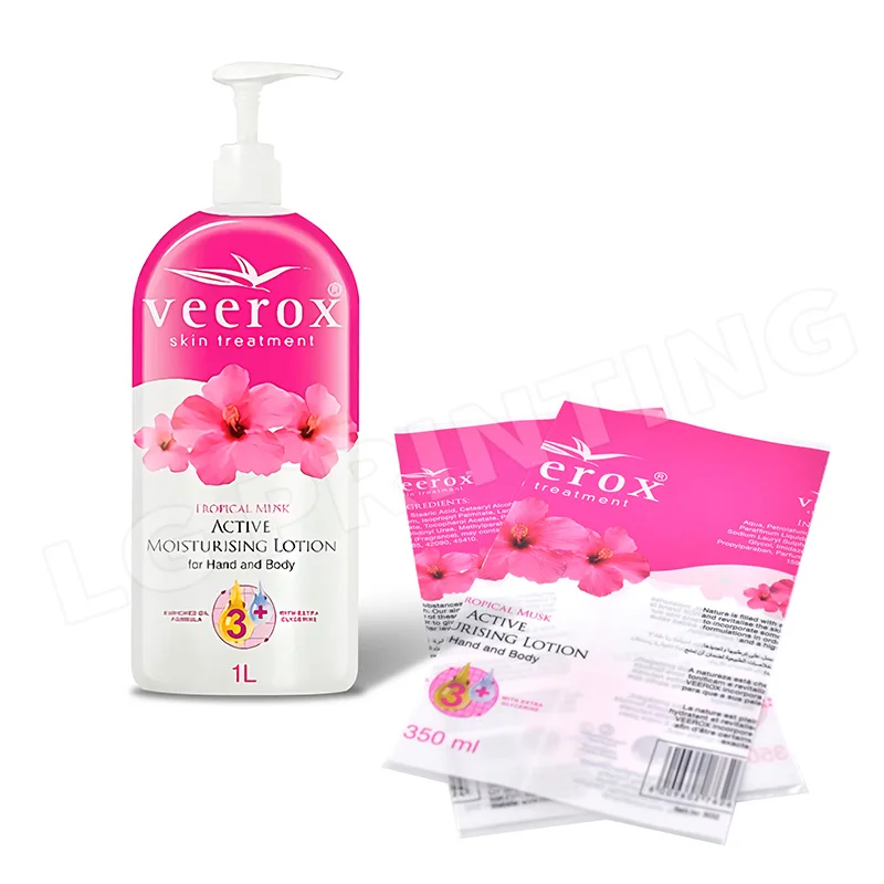 High Quality Shrink Wrap Label Custom Labels for Cosmetic Bottles