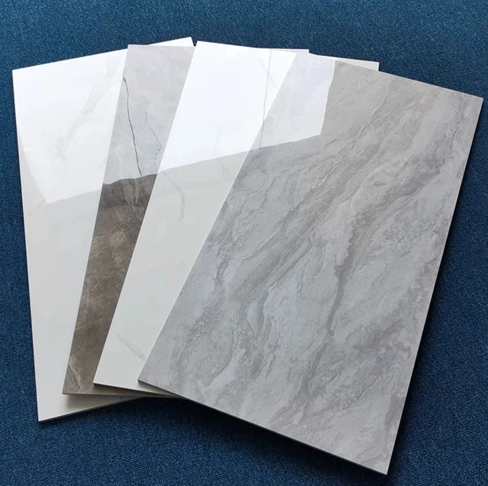 Modern All-Over Marble Glazed Metallic Tiles 400X800 Mid-Board Interior Wall Tiles for Kitchen Bathroom  Wall Tile Sticker