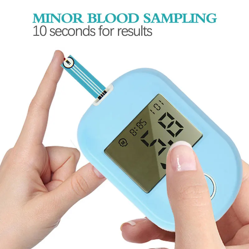 Appareil de contrôle de glucose sanguin de Glucometer pour le prix de essai de mètre de sucre de sang de moniteur de glucose sanguin aseptique sûr
