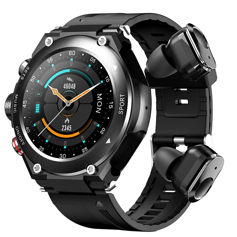 2026 Hot Sale T92  Smartwatch IP67 Waterproof Sports Business Multifunctional Headset Smart Watches with Earphone