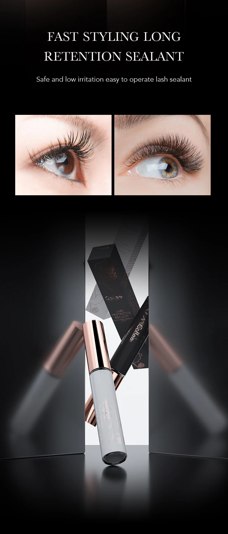 Gollee Organic Clear Lash Sealant Conditioner Eyelash Extension Coating