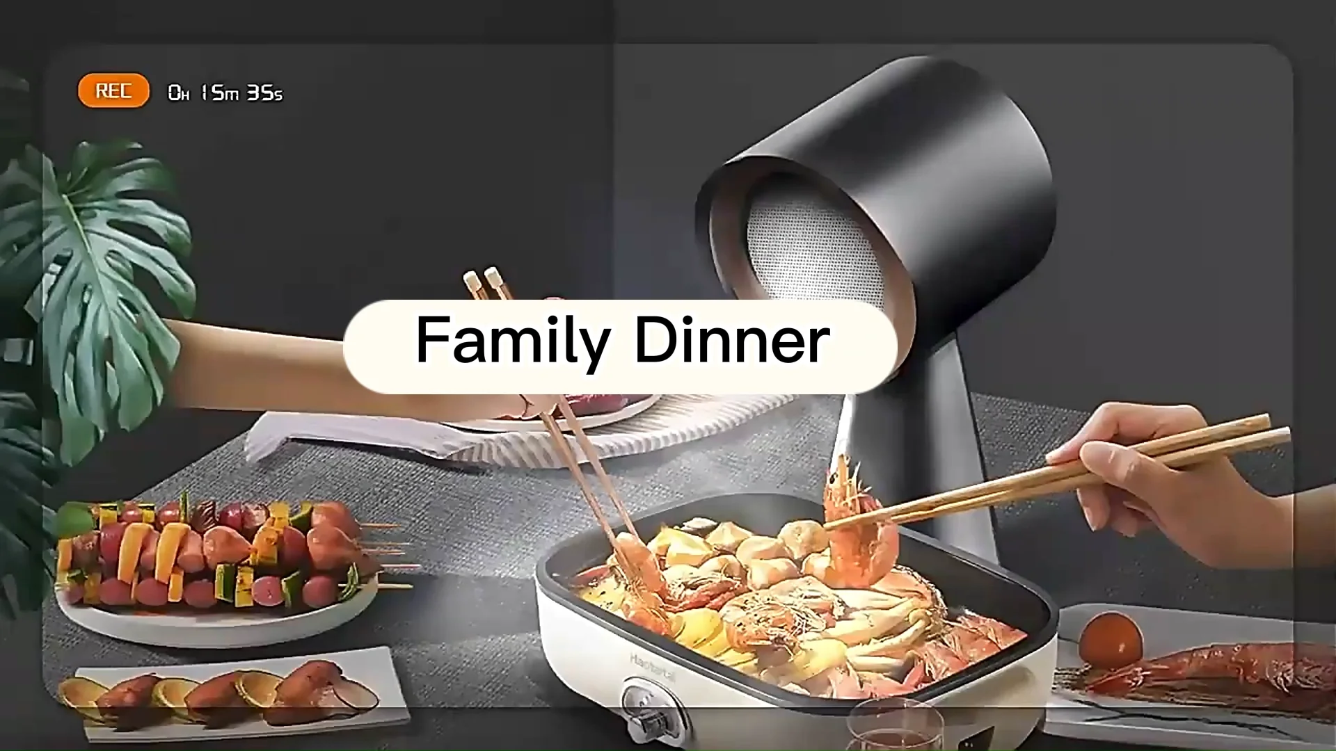 New Home Exhaust Fan Portable Mini Desktop Range Hood Household For Bbq