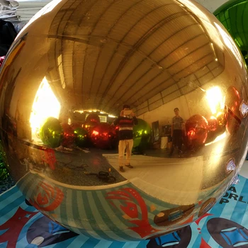 Customize inflatable pvc Inflatable Christmas Mirror Sphere disco colorful mirror ball for advertisement