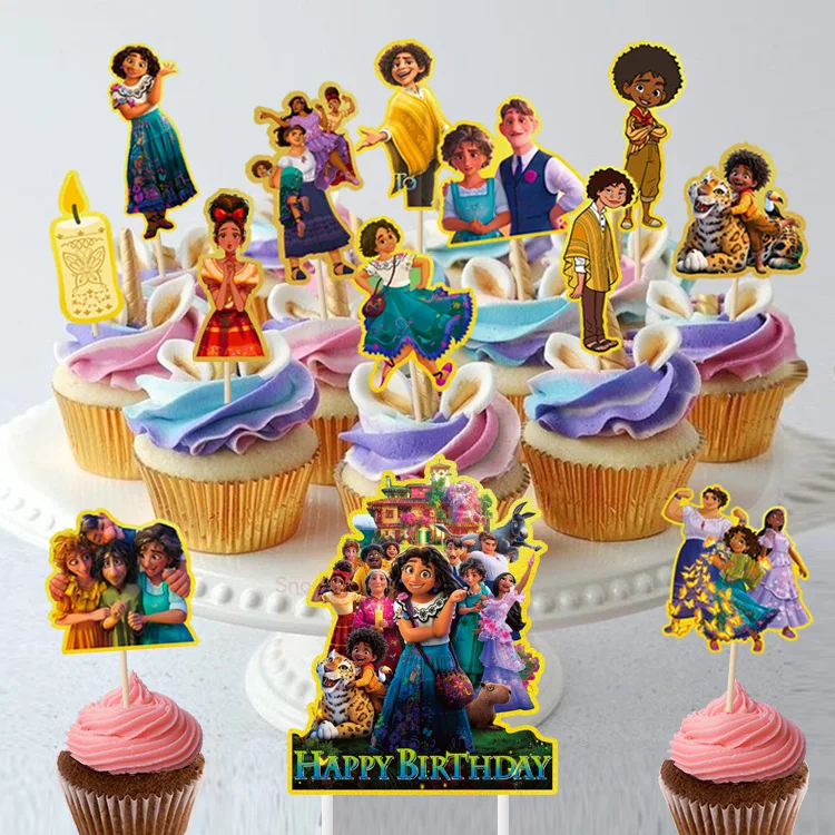 Hot Sales Cute Cake Toppers Cartoon Character Prints For Birthday Party
