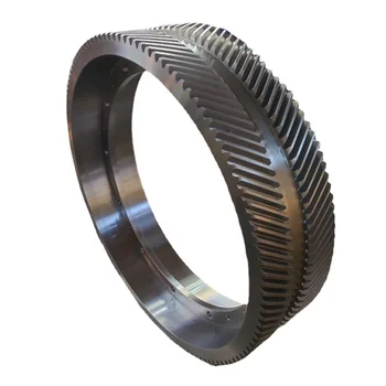 ISO 9001 OEM factory fabricastion shaft gear forged steel gear Herringbone gear double helical gear