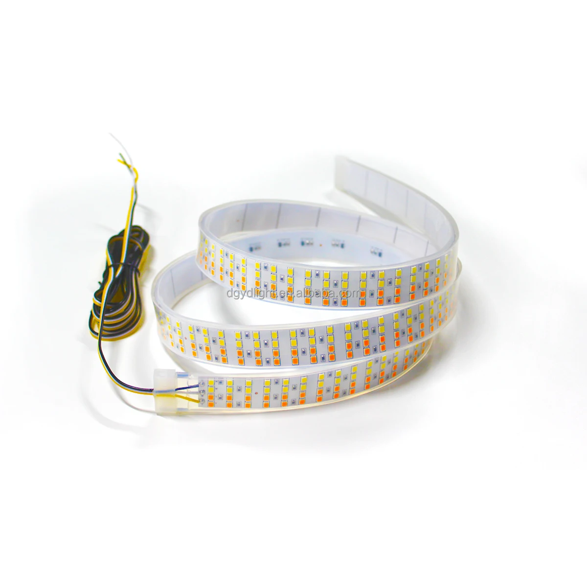 Sequential Animation Quad Row Switchback Wheel Lights Ring With White