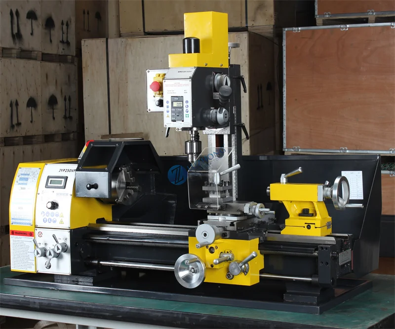 JYP250VF Mini Lathe Mill Drill Combo Versatile Durable