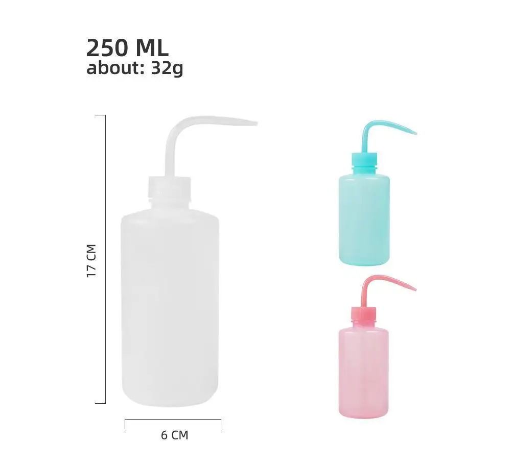 Plastic Squeeze Lab Wash Bottle Chemistry Chemical Water Rinse Squirt Bottle For Tattoo Eyelash