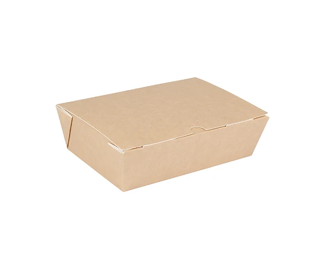 Disposable Takeaway Food Out Container Fried Chicken Pizza Noodle Fast Food Breakfast Lunch Kraft Cardboard Packaging Paper Box details