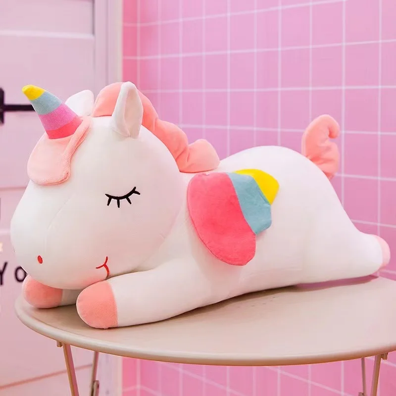 Brubaker Cuscino Unicorno 2 In 1 – 40x30 Cm – Peluche Trasformabile Con Velcro – Morbido E Pieghevole Per Bambini - 2