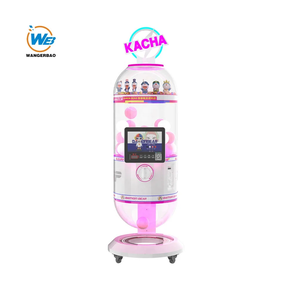 Factory New Arrival Coin Operated Amusement Popular Kids Gacha Machine Custom Suspension Capsule Toys Vending Gashapon Machine