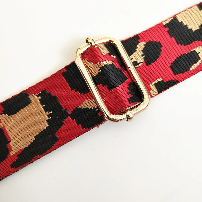 Нейлоновая сумка через плечо с леопардовым принтом ширина 3 8 дюймов ремешок для мобильного телефона металлическим