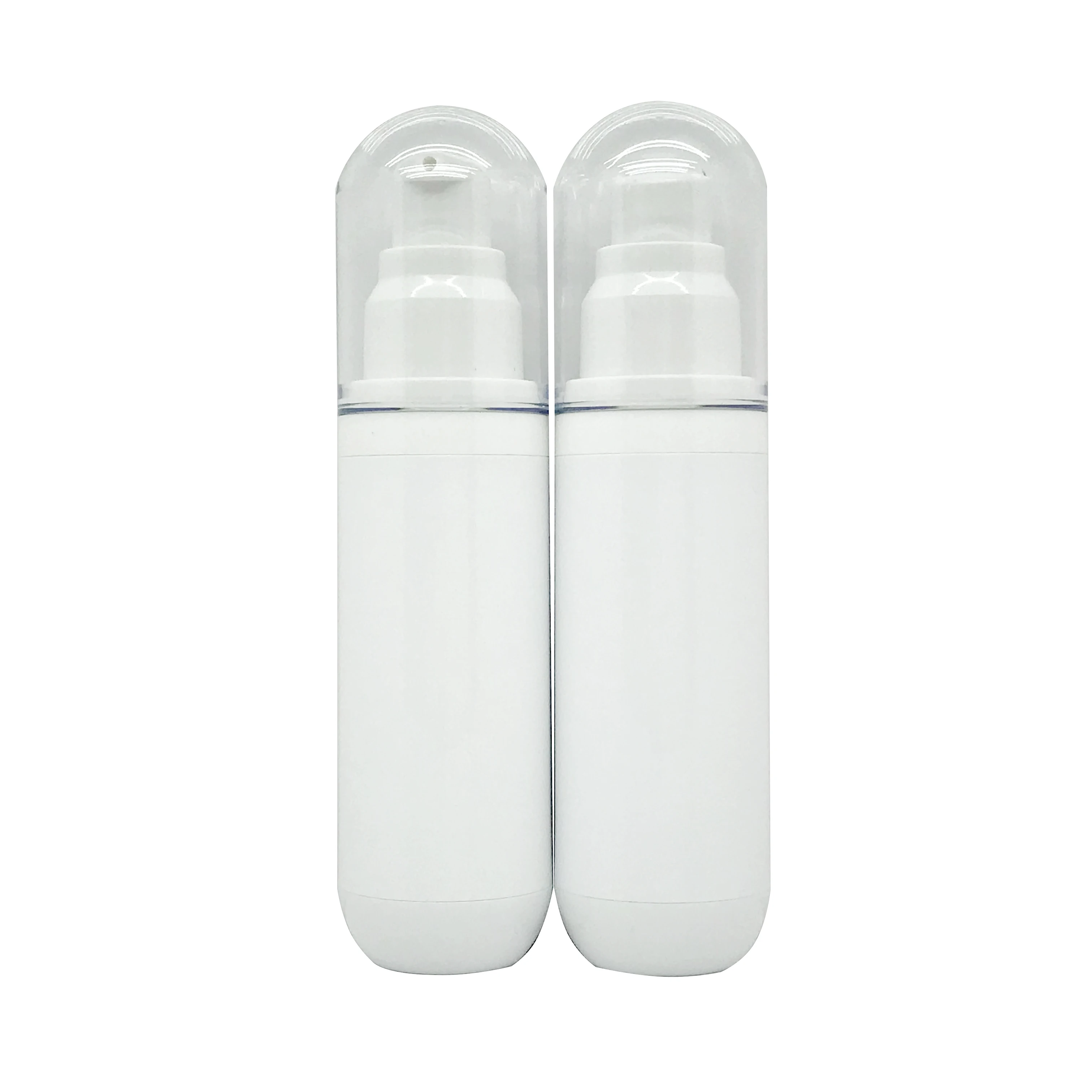 Factory direct sale 15ml 30ml 50ml white airless serum pump bottle AS capsule airless mist sprayer bottle