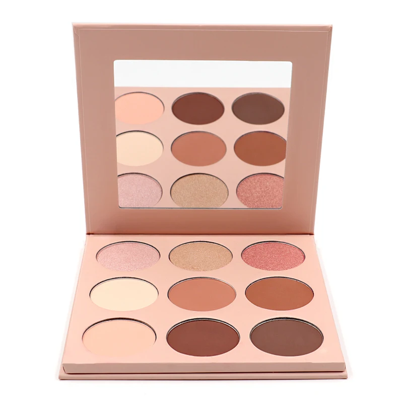 New Design 9 Color Eyeshadow Mixed Highlighter Contour Makeup Bronzer Palette