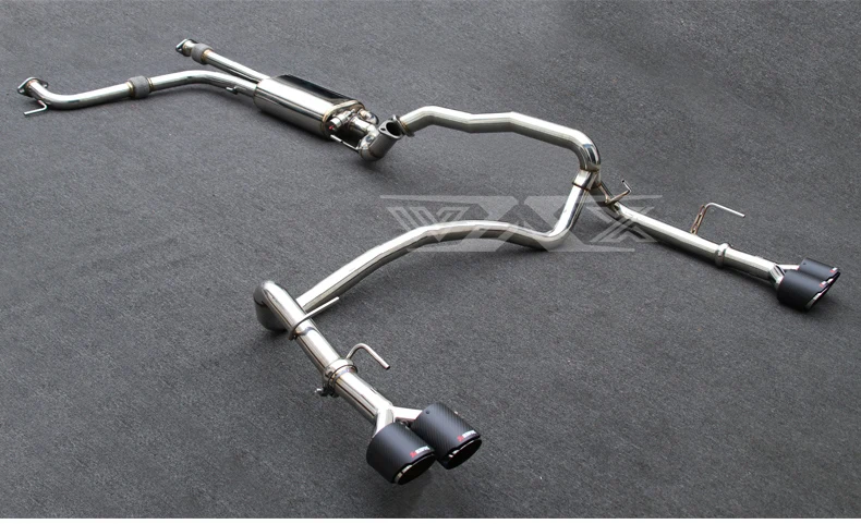 Racing Stainless Catback Valved Exhaust for Nissan Patrol Y62 2016-2022 Exhaust System with Dual Muffler Tips
