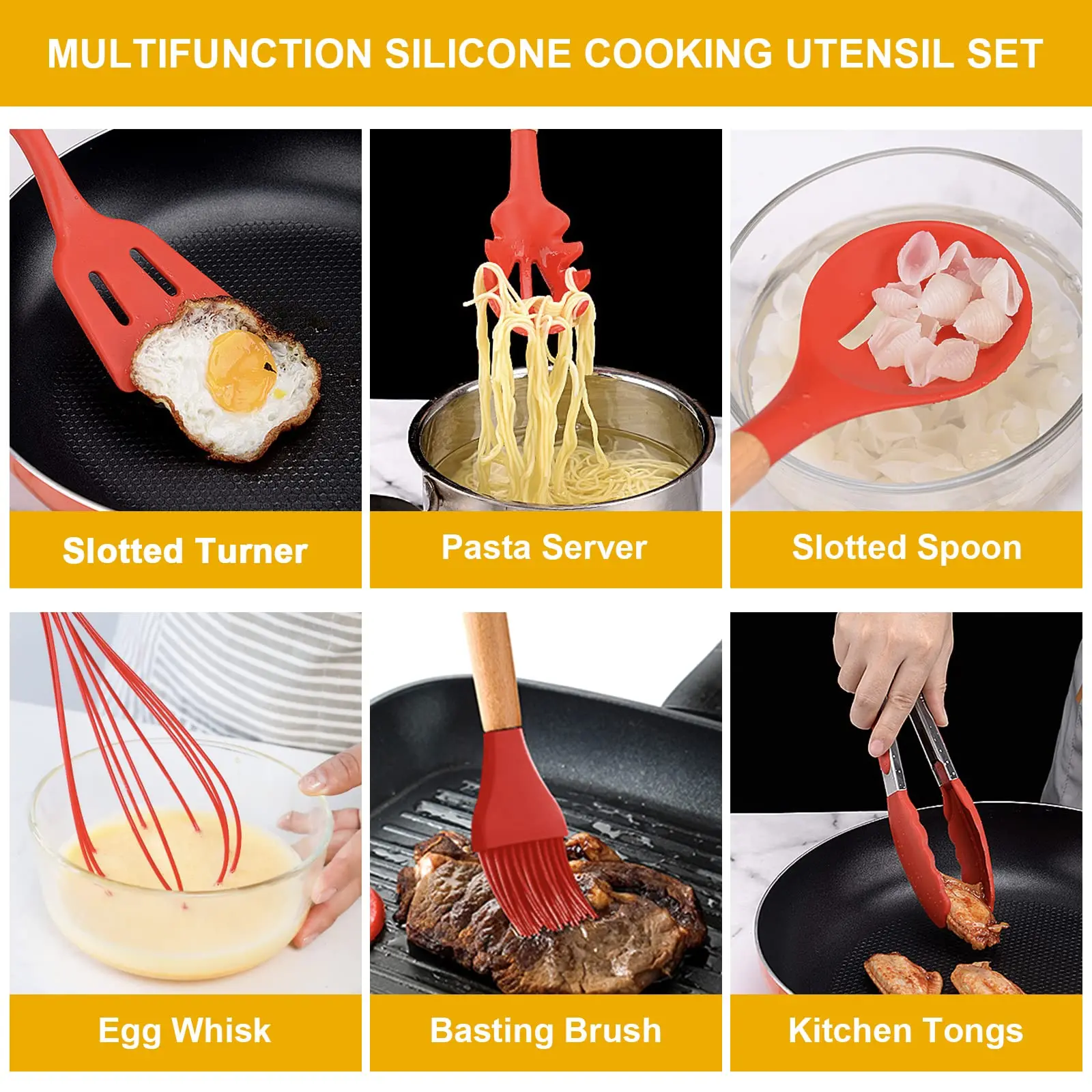 Hot Sale 9 Pcs Non Stick Kitchen Teak Wood Cook Tools Set Spoon Spatula Kitchen Acacia Wooden Cooking Utensils Set