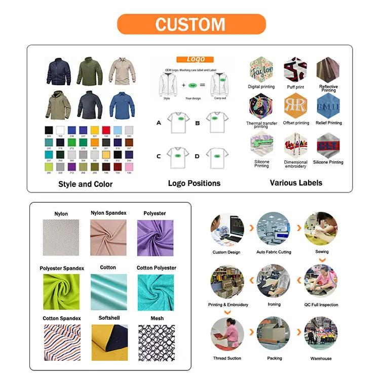 Jacket Manufacturers Tacvasen Oem Custom Outdoor Casual Wind Breaker Jacket Men Winter Jacket Men Coat Winter