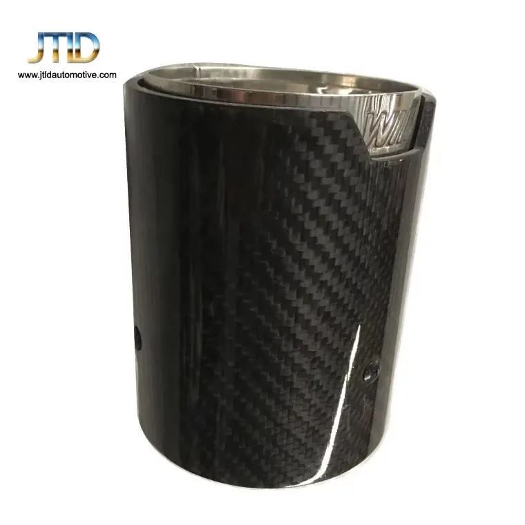 Pure Carbon Fiber Glossy Exhaust Tip For BMW With 1 Year Warranty-Retrofit / Upgrade