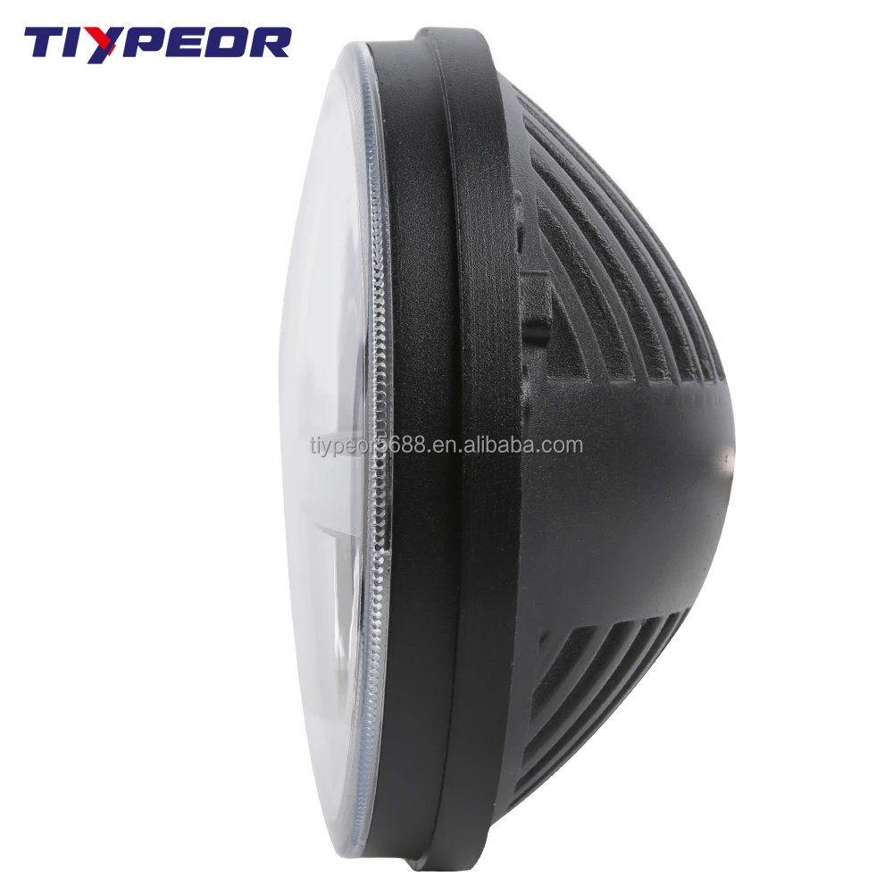 product tiypeor 7inch led headlight for car motorcycle off road for jeep wrangle with ring brand chip turn signal drl-4